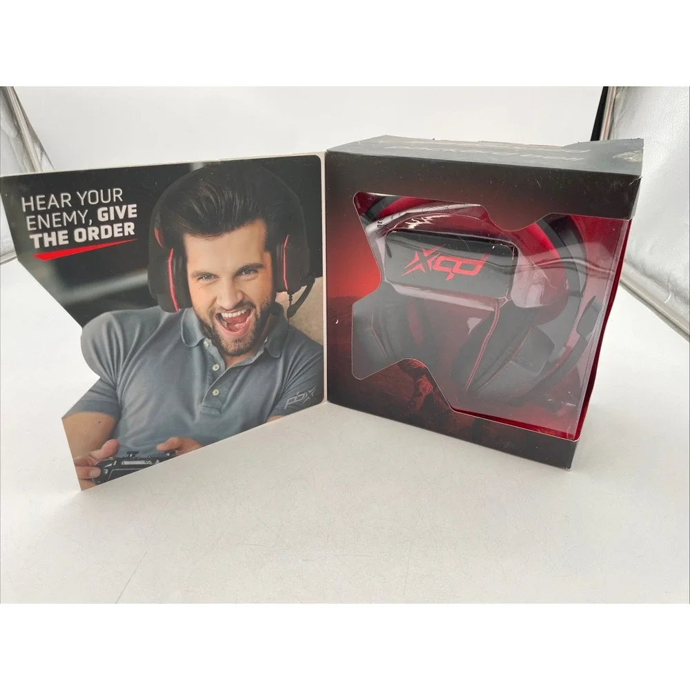 RAPTOR PBGH6RD Pro Plus Gaming Headset with LED Lights (O15610-1 R)  OPEN BOX